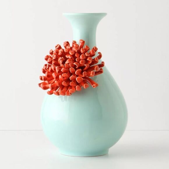 Anthropologie Other - Anthropologie Curvy Chrysanthemum Vase With Defects NWT Please see pics